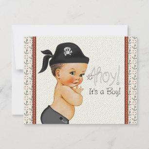 Invitation Petit Baby shower pirate