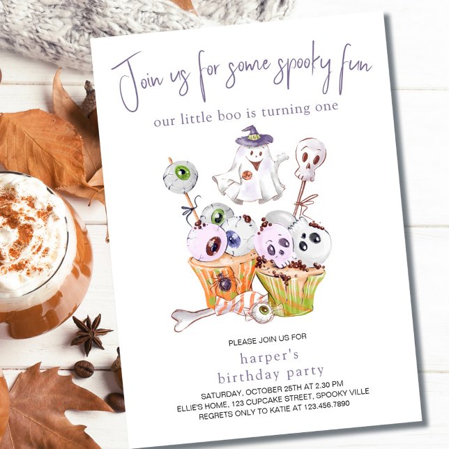 Invitation Petit Boo Halloween (Créateur téléchargé)