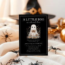 Petit Boo mignon Ghost Bow Baby shower Fleur sauva