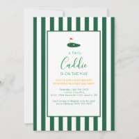 Petit caddie golf shower de bébé pour couple