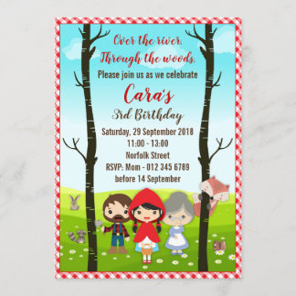 Invitation Petit chaperon rouge