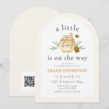 Petit Chéri En Route Fête Prénatale Bébé Code QR