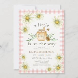 Invitation Petit Chéri En Route Fête Prénatale Bébé Rose