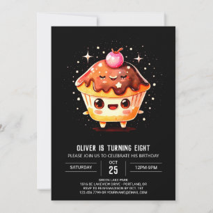 Invitation Petit Chocolat Délice Muffin Anniversaire