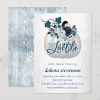 Petit Citrouille | Dusty Blue Floral Baby shower