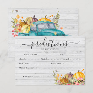 Invitation Petit Citrouille   Jeu de devination baby shower