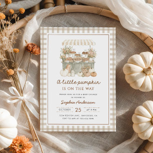 Invitation Petit Citrouille sur le Chemin de l'Automne Bébé S