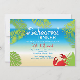 Invitation Petit Crabe Rouge