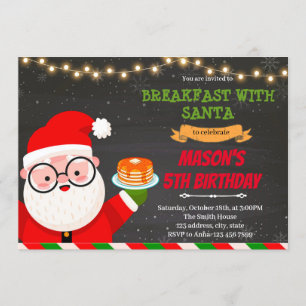 Invitation Petit-déjeuner à la Père Noël