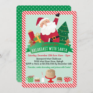 Invitation Petit-déjeuner avec Père Noël