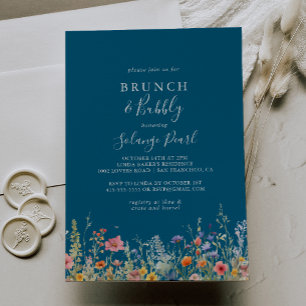 Invitation Petit déjeuner champêtre et déjeuner de mariage pé