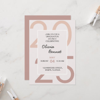 Invitation Petit-Déjeuner Élégant Brunch pour elle