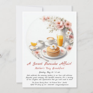 Invitation Petit Déjeuner Fête des Mères – Pancake