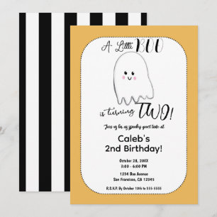 Invitation Petit Fantôme de Botte Enfants Halloween fête d'an