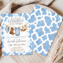 Petit garçon vacher bleu Impression de vache Fête