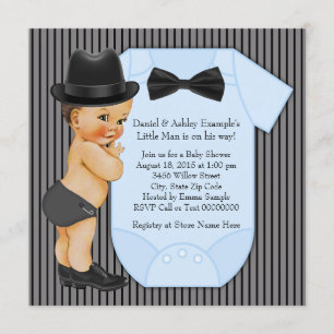 Invitation Petit Homme Baby Boy Douche
