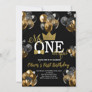 Invitation Petit Homme, M. Anniversaire, Ballons