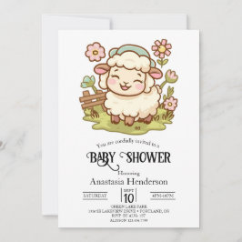 Invitation Petit Joli Baby shower mouton