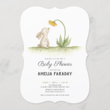 Petit lapin de lapin doux baby shower