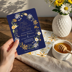 Invitation Petit Miel Doux En Chemin   Baby shower d'abeilles
