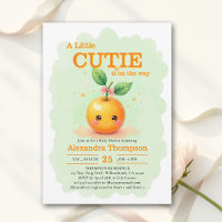 Petit minou arc orange menthe verte Baby Shower
