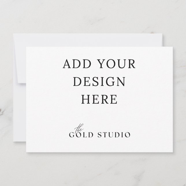 Invitation Petit modèle d'invitation en paysage (4,5 x 6,25)  (Devant)