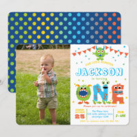 Petit Monster Chalkboard garçon 1er anniversaire p