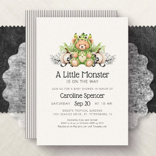 Invitation Petit Monstre Fête Prénatale Halloween