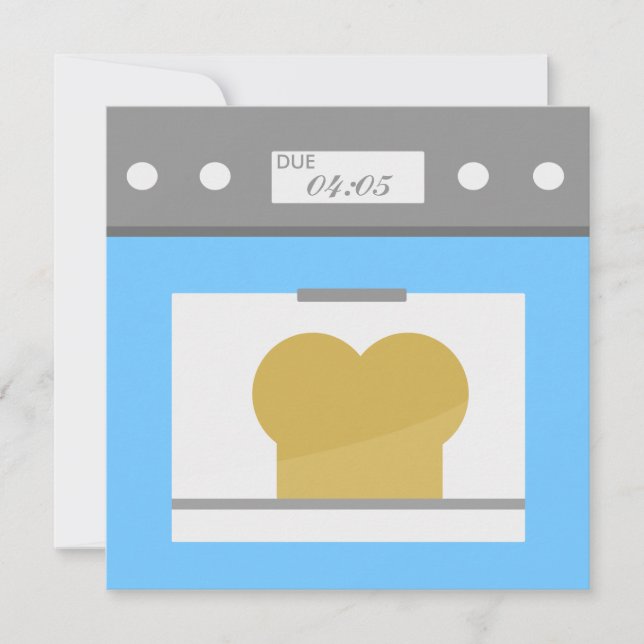 Invitation Petit pain dans le four (Devant)