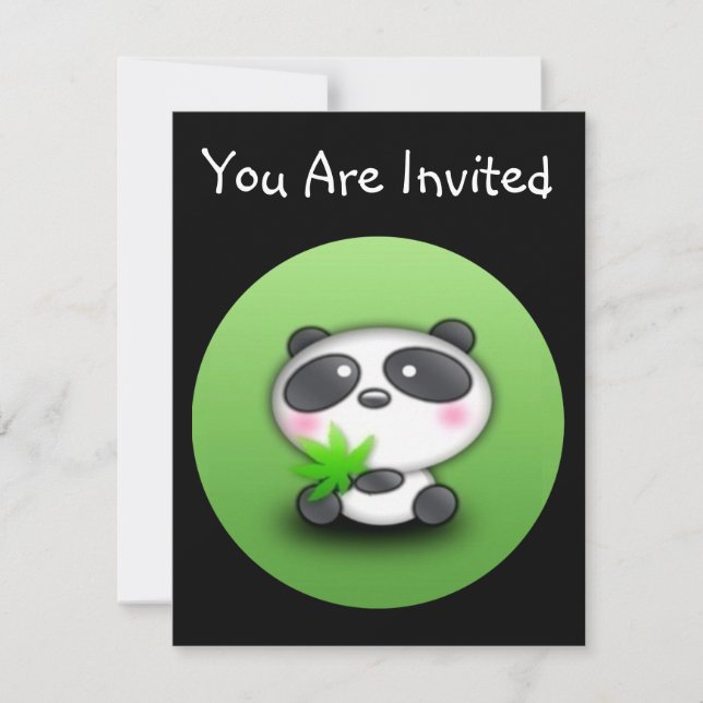 Invitation Petit Panda Cub (Devant)