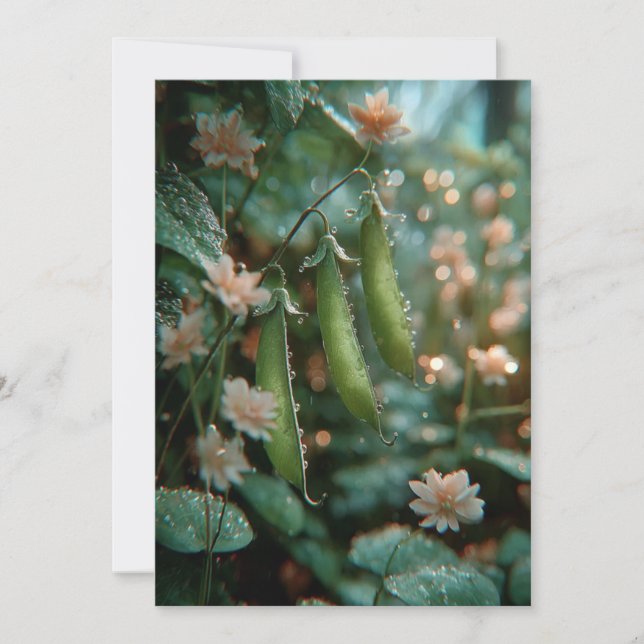 Invitation Petit Pois dans la Cosse | Sweet Sprouts (Devant)