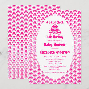 Invitation Petit poussin Fête de Pâques Baby Shower
