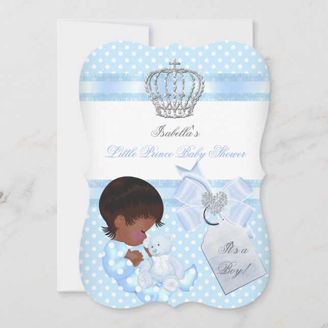Invitation Petit Prince Baby shower Joli Garçon Spot A (Devant)