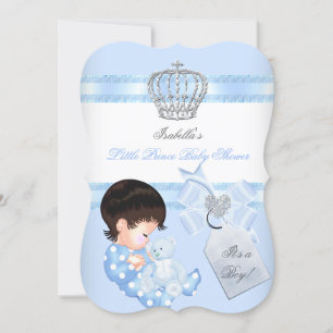 Invitation Petit Prince Baby shower mignon Garçon Garçon ours
