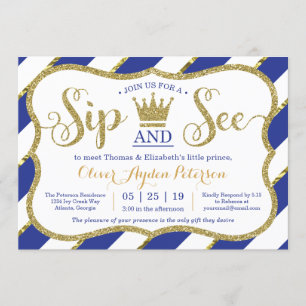 Invitation Petit Prince Sip et voir l'invitation Baby shower