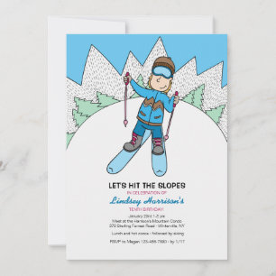 Invitation Petit Skieur