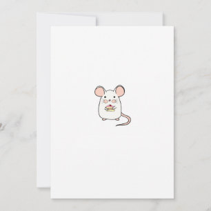 Invitation Petit souris, thème de souris mignon design