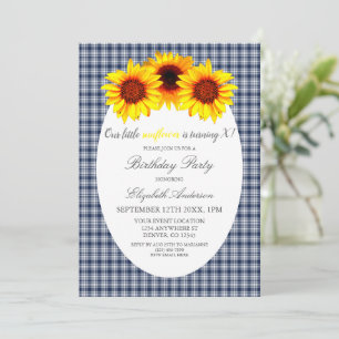Invitation Petit Tournesol Anniversaire