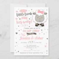 Petite agneau mouton bébé fille douche