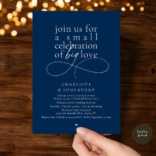 Invitation Petite Célébration d'un Grand Amour, Minimalisme É