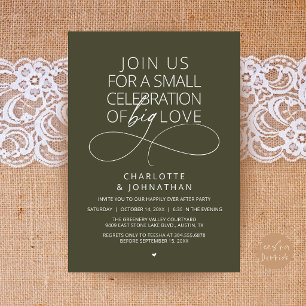 Invitation Petite Célébration d'un Grand Amour, Minimaliste É
