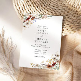 Invitation Petite cérémonie de Mariage Fleur sauvage Invitati