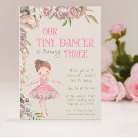 Petite danseuse Ballerina Troisième anniversaire