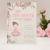 Petite danseuse Ballerina Troisième anniversaire