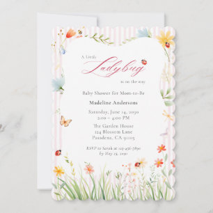 Invitation Petite Demoiselle Fleur Sauvage Baby Shower