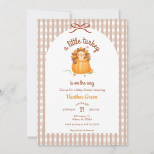 Invitation Petite Dinde En Route Baby Shower