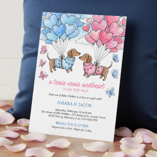 Invitation Petite Douce Chienne Teckel Révélation du Sexe