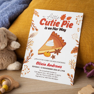 Invitation Petite Douceur à la Citrouille et aux Épices Baby 