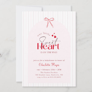 Invitation Petite Douceur Arc-en-Cœur Baby Shower