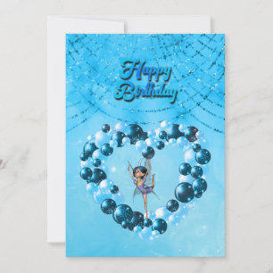 Invitation Petite fée Danser pour votre anniversaire